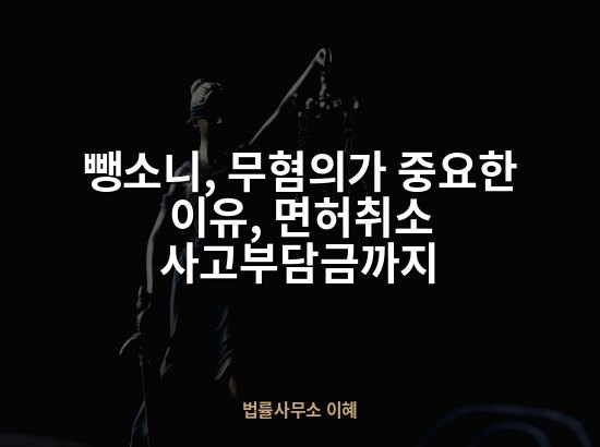 뺑소니, 무혐의가 중요한 이유, 면허취소 사고부담금까지